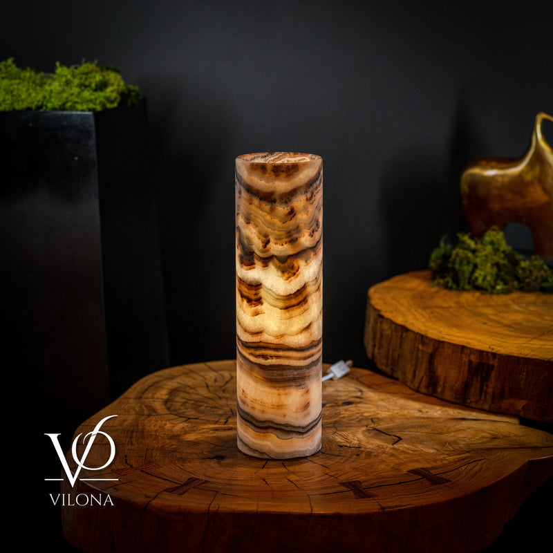 Sahara Onyx Lamp - 20" Tall x 5.5" Diameter - (Medium #57), photo 5 of 5