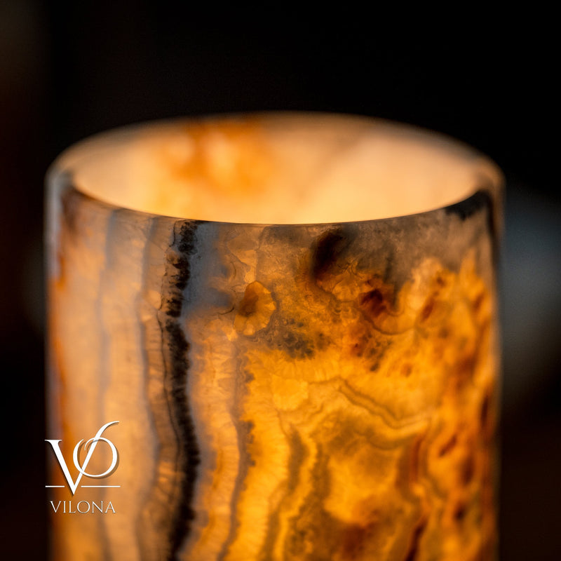 Sahara Onyx Lamp (Cylinder Table Lamp #11), photo 4 of 5