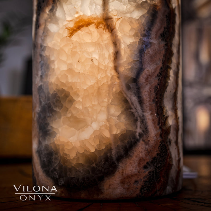 Sahara Onyx Lamp (Cylinder Table Lamp #24), photo 4 of 9