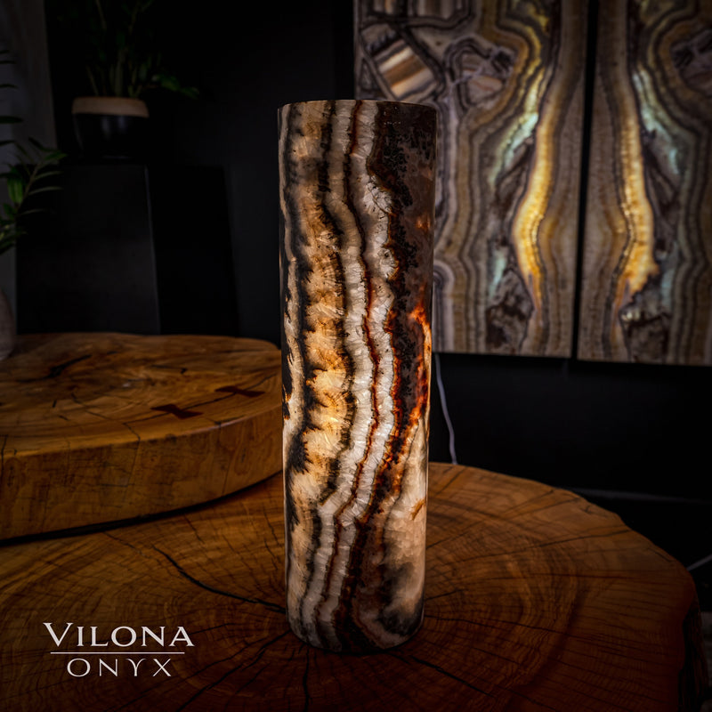 Sahara Onyx Lamp (Cylinder Table Lamp #24), photo 5 of 9
