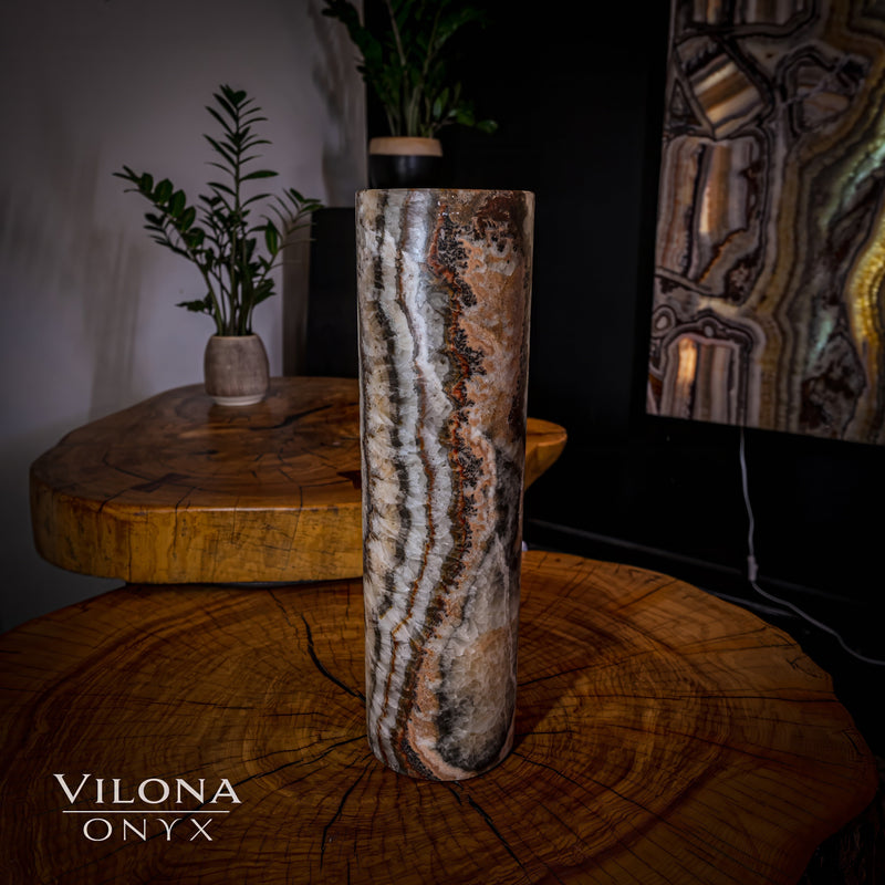 Sahara Onyx Lamp (Cylinder Table Lamp #24), photo 9 of 9