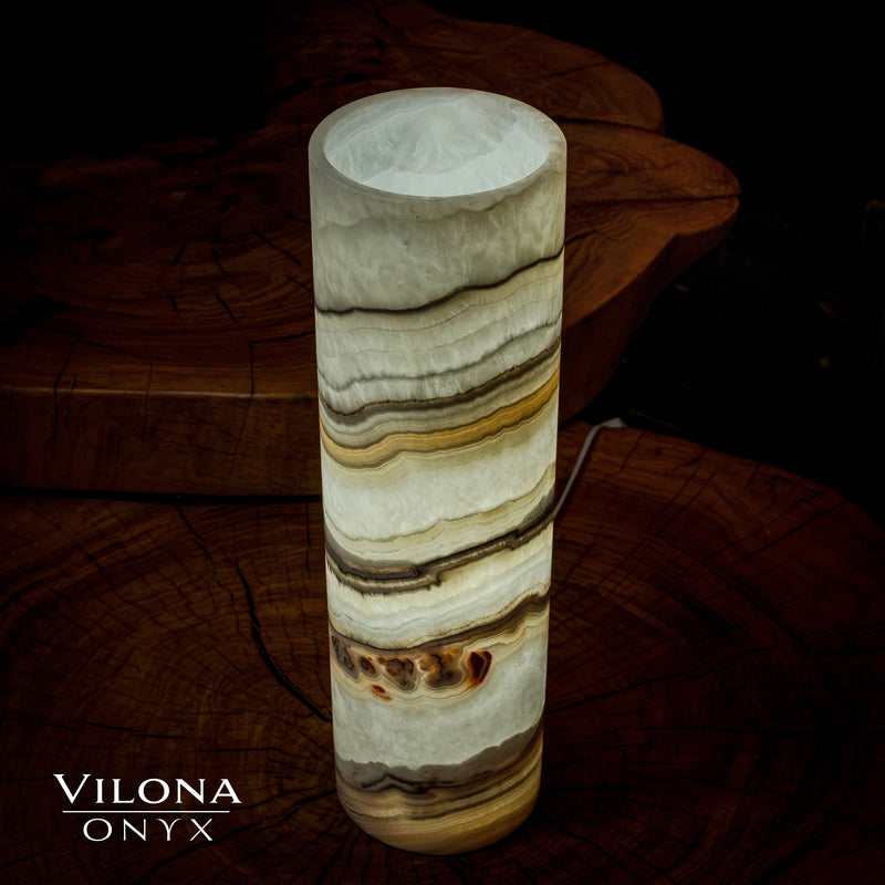 Sahara Onyx Lamp (Cylinder Table Lamp #33), photo 5 of 5