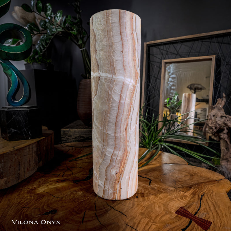 Sahara Onyx Lamp (Cylinder Table Lamp #6), photo 10 of 12