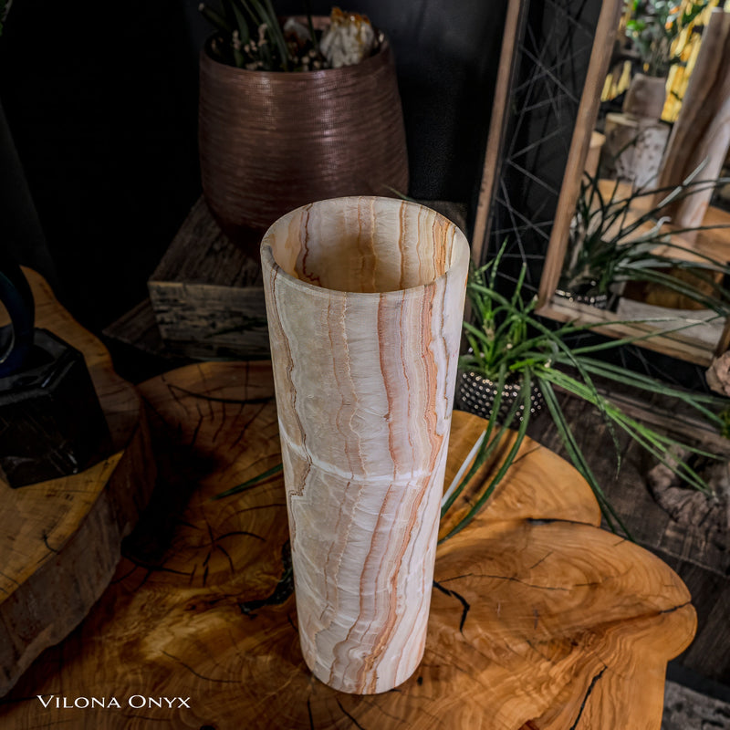 Sahara Onyx Lamp (Cylinder Table Lamp #6), photo 11 of 12