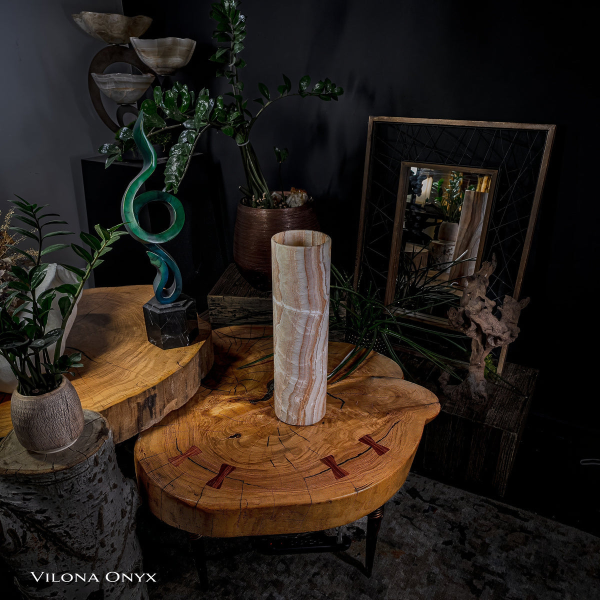 Sahara Onyx Lamp (Cylinder Table Lamp #6), photo 12 of 12