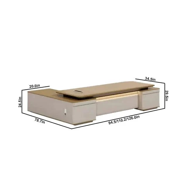 Halsey · Modern L-Shaped Executive Desk by Arc Grove