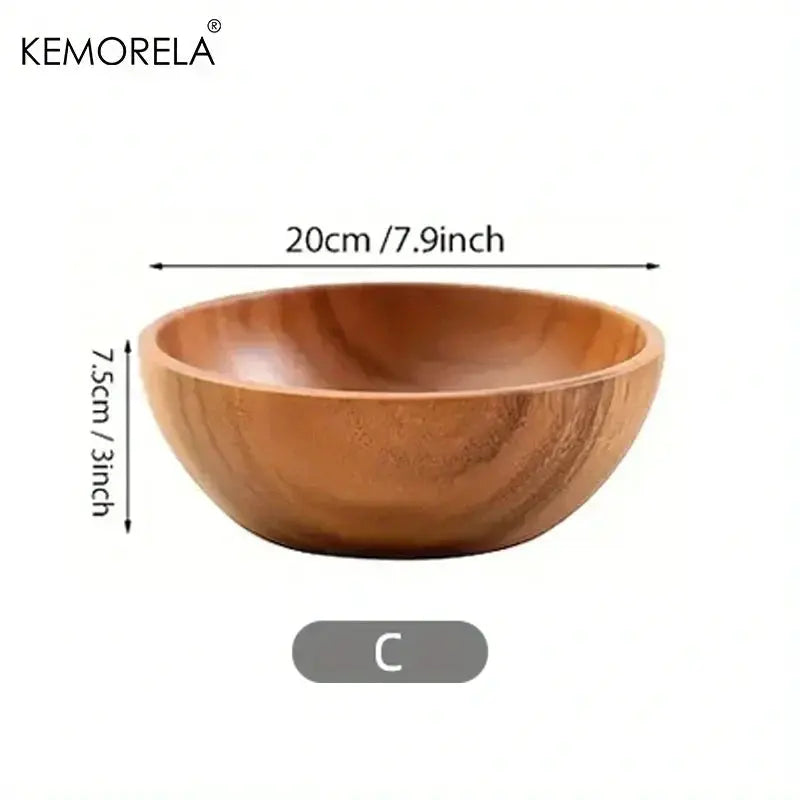 Salad Bowl - Anti-Scalding Wooden Large by House Of Avana