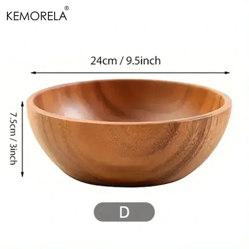 Salad Bowl - Anti-Scalding Wooden Large by House Of Avana