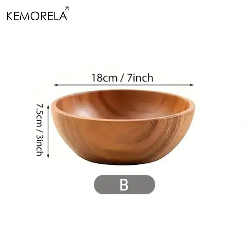 Salad Bowl - Anti-Scalding Wooden Large by House Of Avana