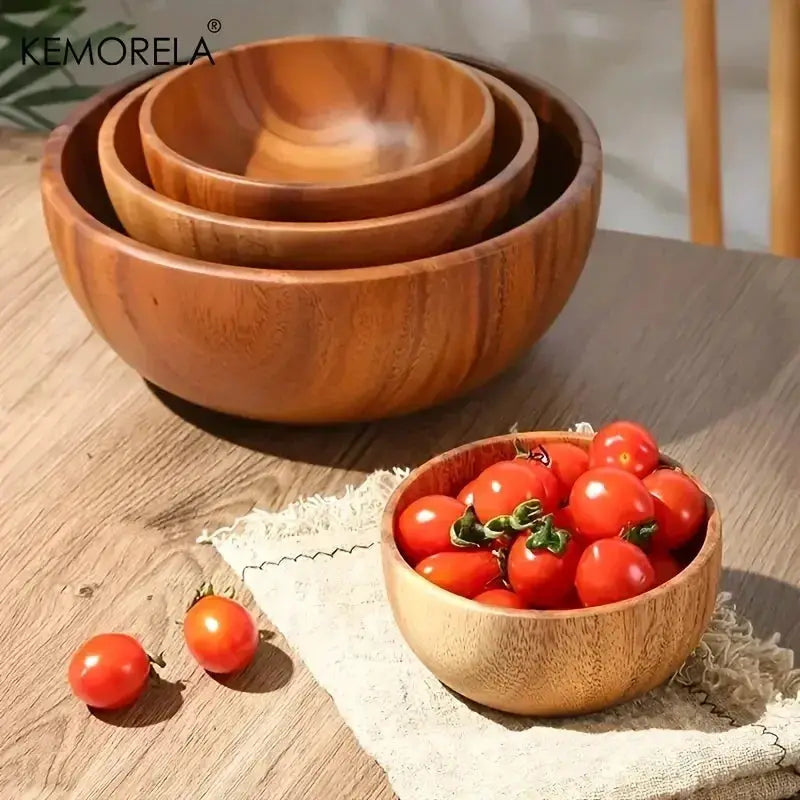 Salad Bowl - Anti-Scalding Wooden Large by House Of Avana