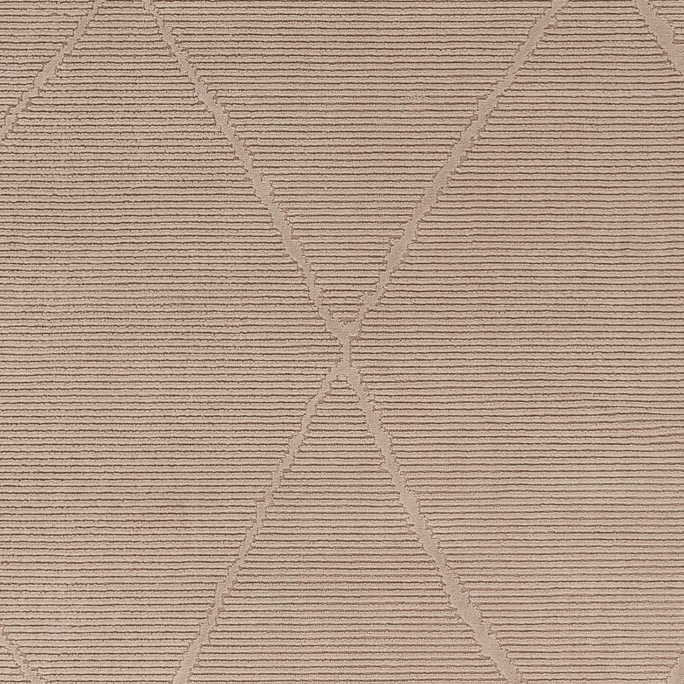 Aldis Tan Plush Textured Washable Rug - Clearance by Boutique Rugs