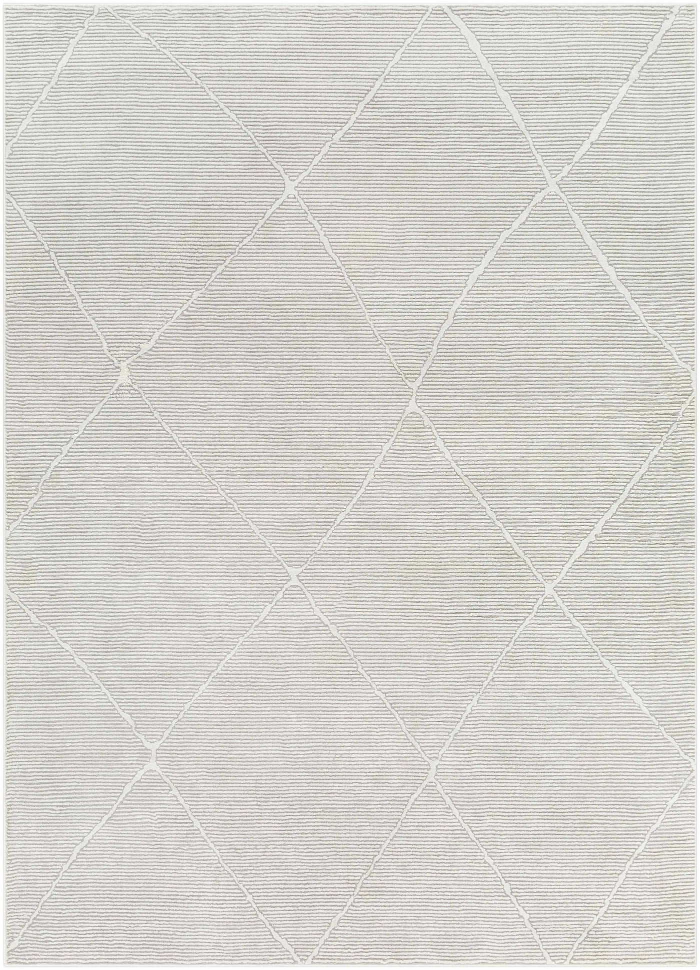 Aldis Grey Plush Textured Washable Rug - Clearance by Boutique Rugs