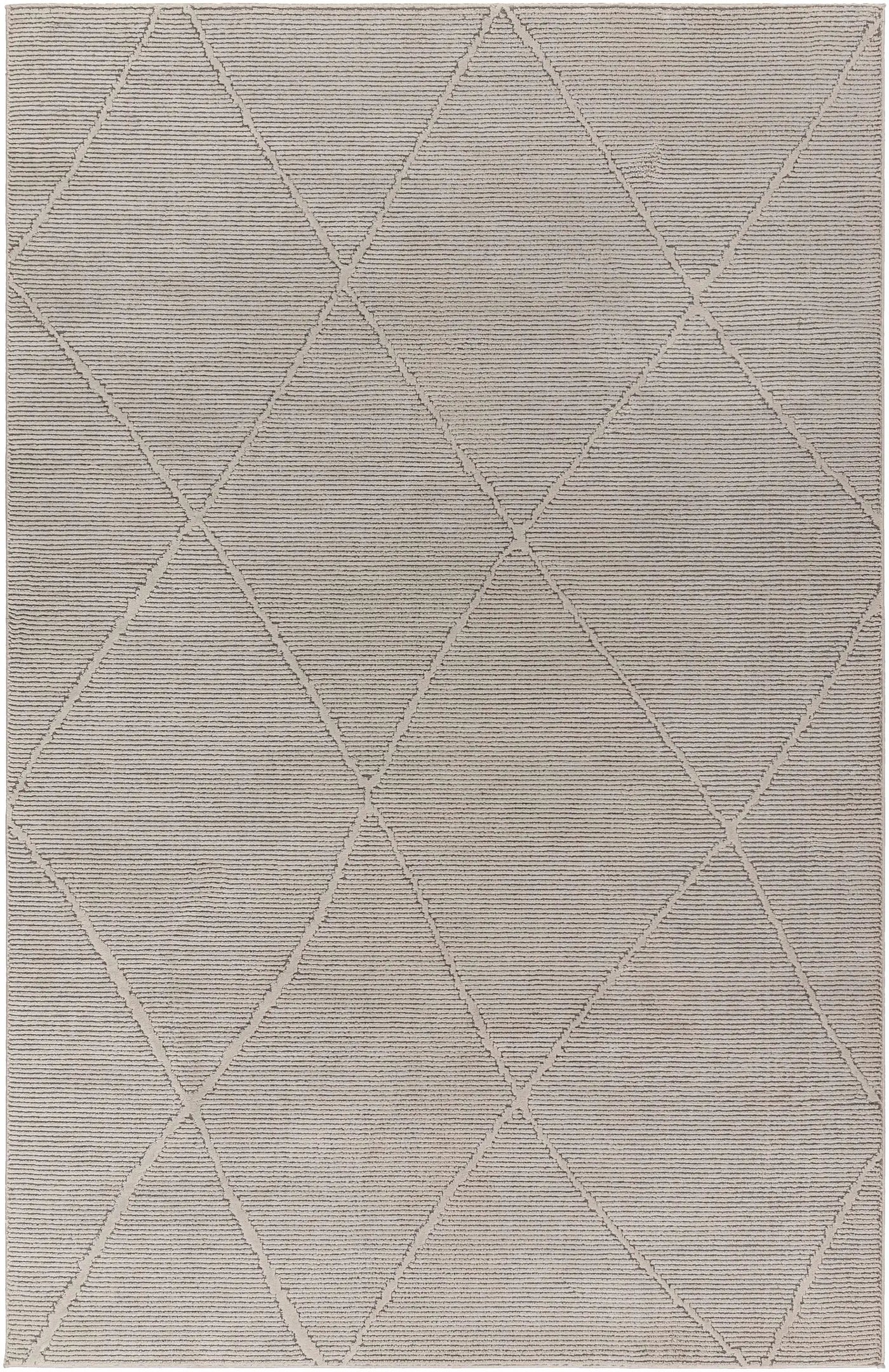 Aldis Grey Plush Textured Washable Rug - Clearance by Boutique Rugs