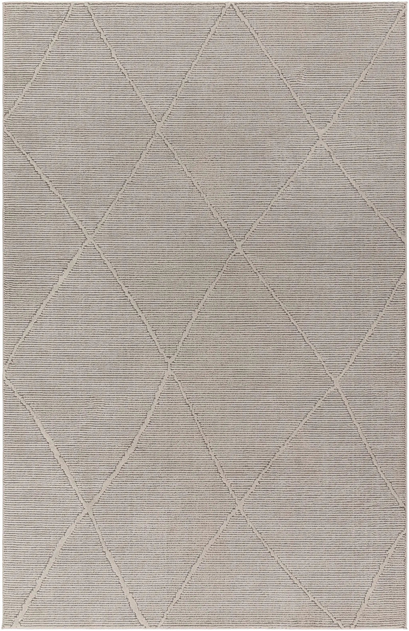Aldis Grey Plush Textured Washable Rug - Clearance by Boutique Rugs
