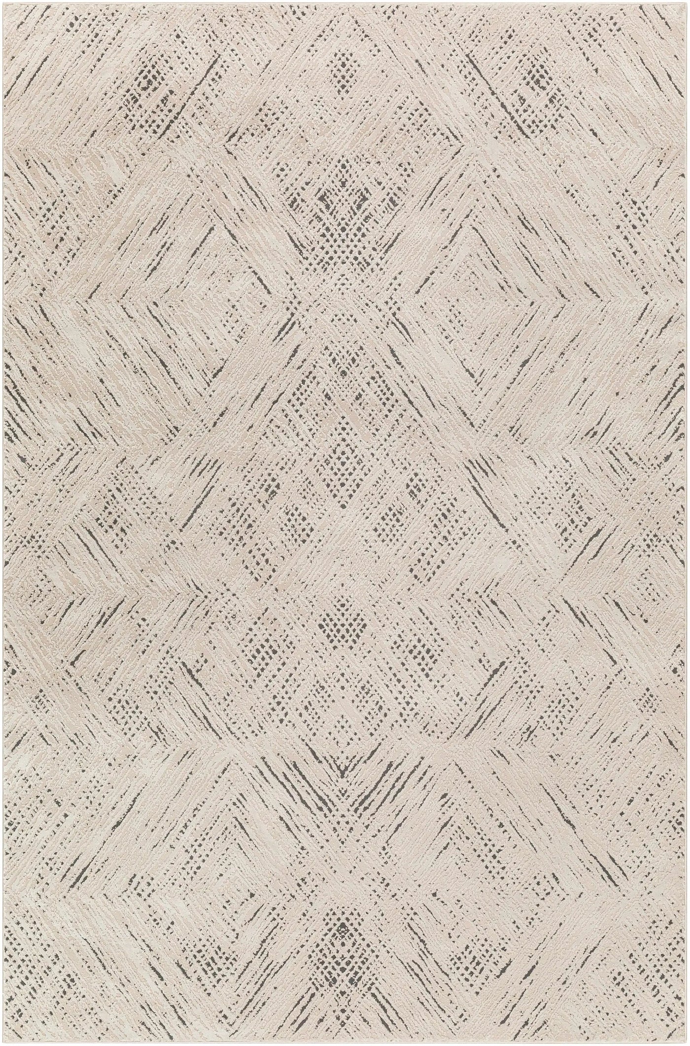 Garza Diamond Textured Washable Rug by Boutique Rugs