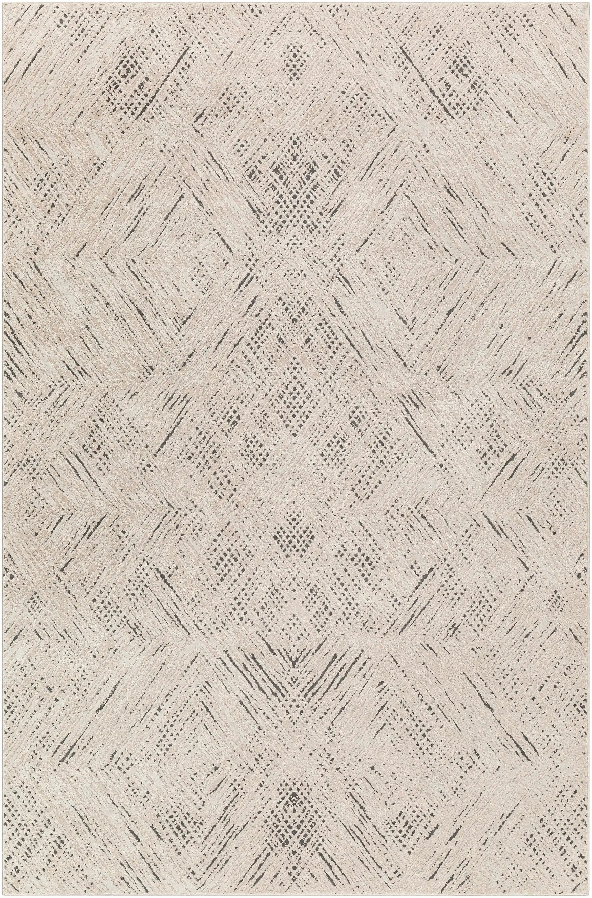 Garza Diamond Textured Washable Rug by Boutique Rugs