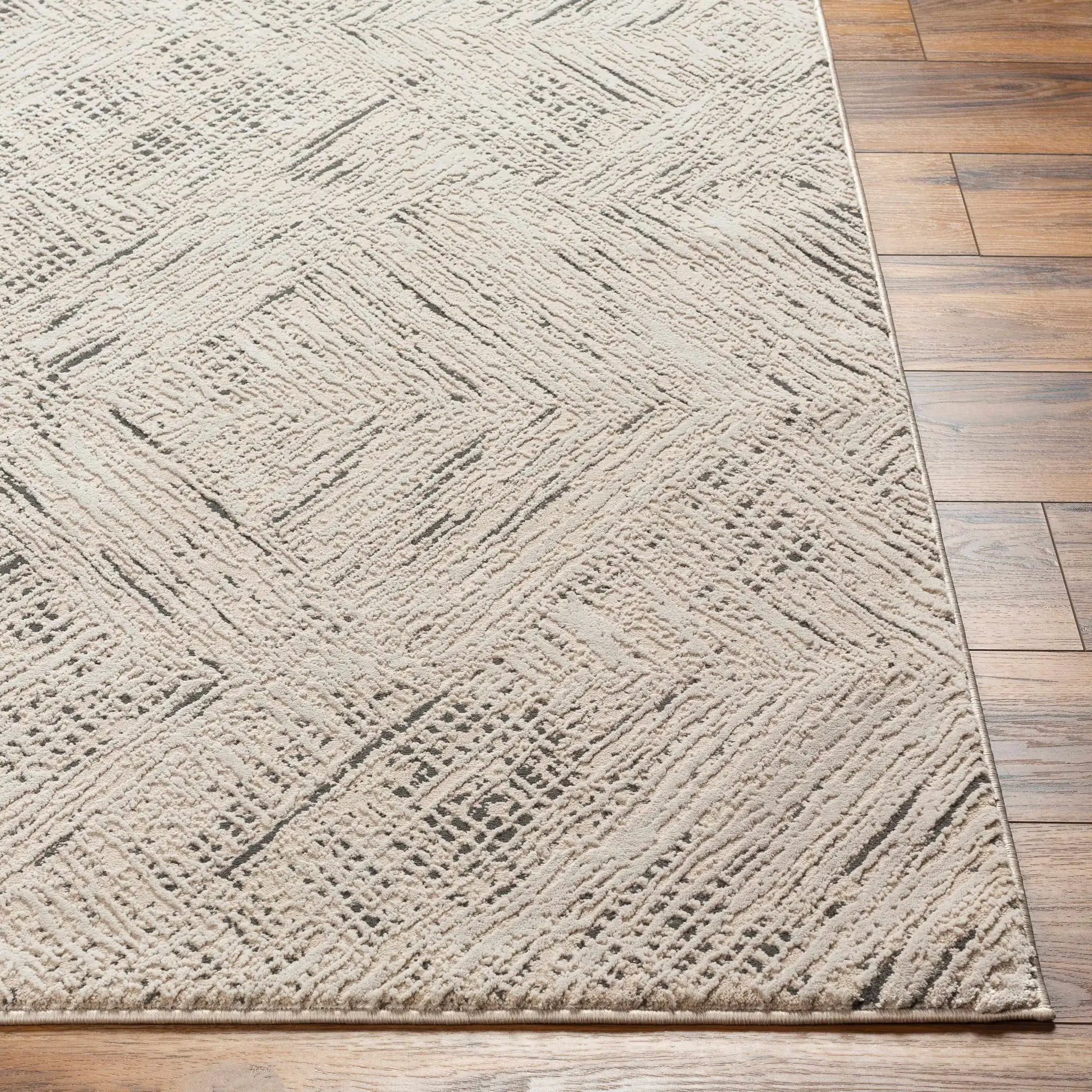 Garza Diamond Textured Washable Rug by Boutique Rugs