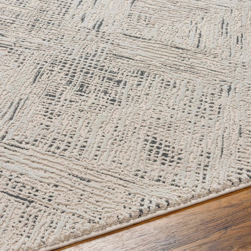 Garza Diamond Textured Washable Rug by Boutique Rugs