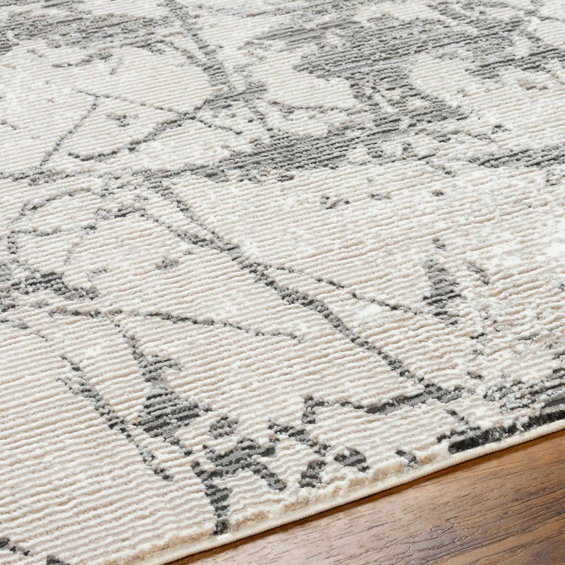 Ianto Gray Marble Washable Area Rug by Boutique Rugs