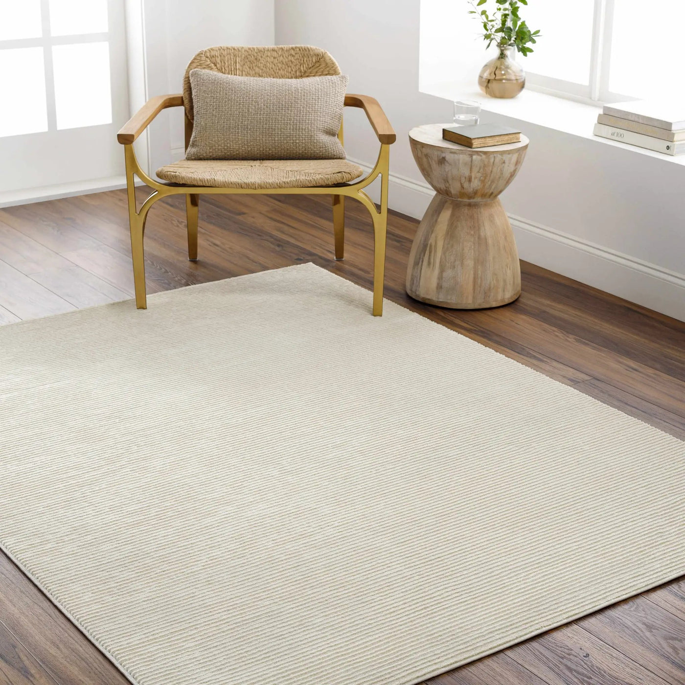 Mimi Cream 3D Washable Rug by Boutique Rugs