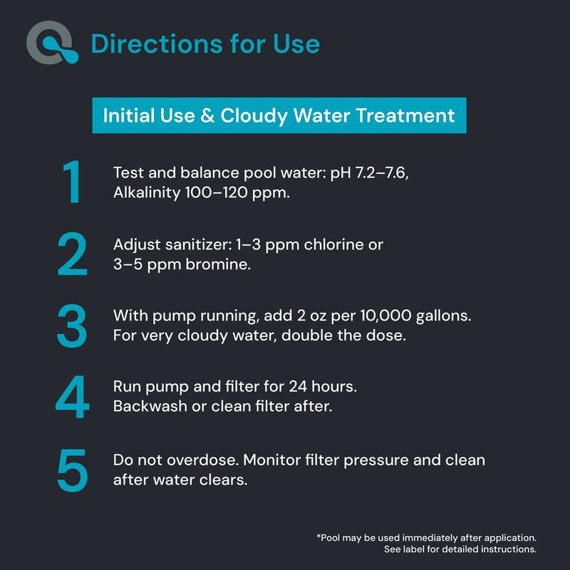 Pool Clarifier for Saltwater Pools by AquaDoc