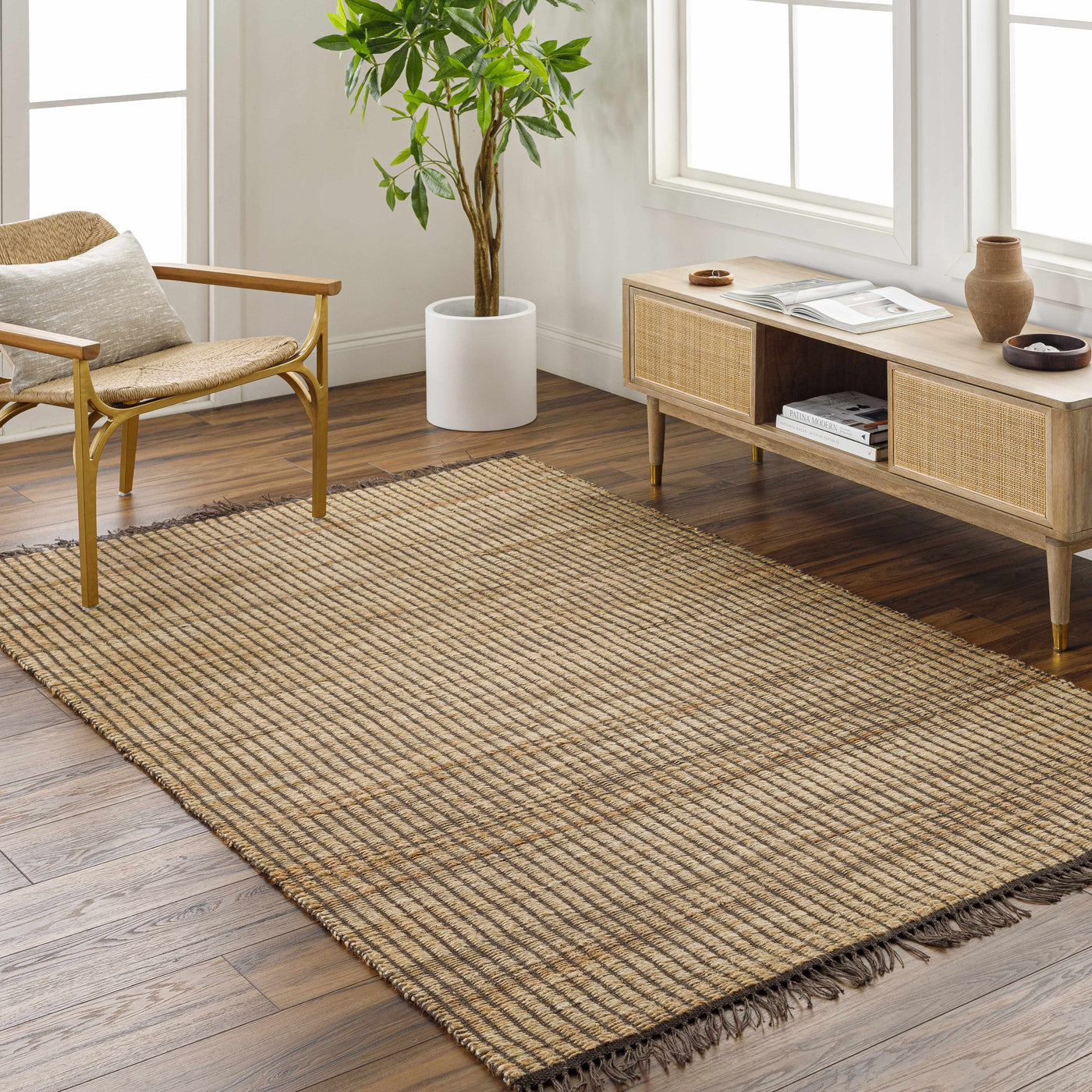 Mihal Jute Rug - Clearance by Boutique Rugs