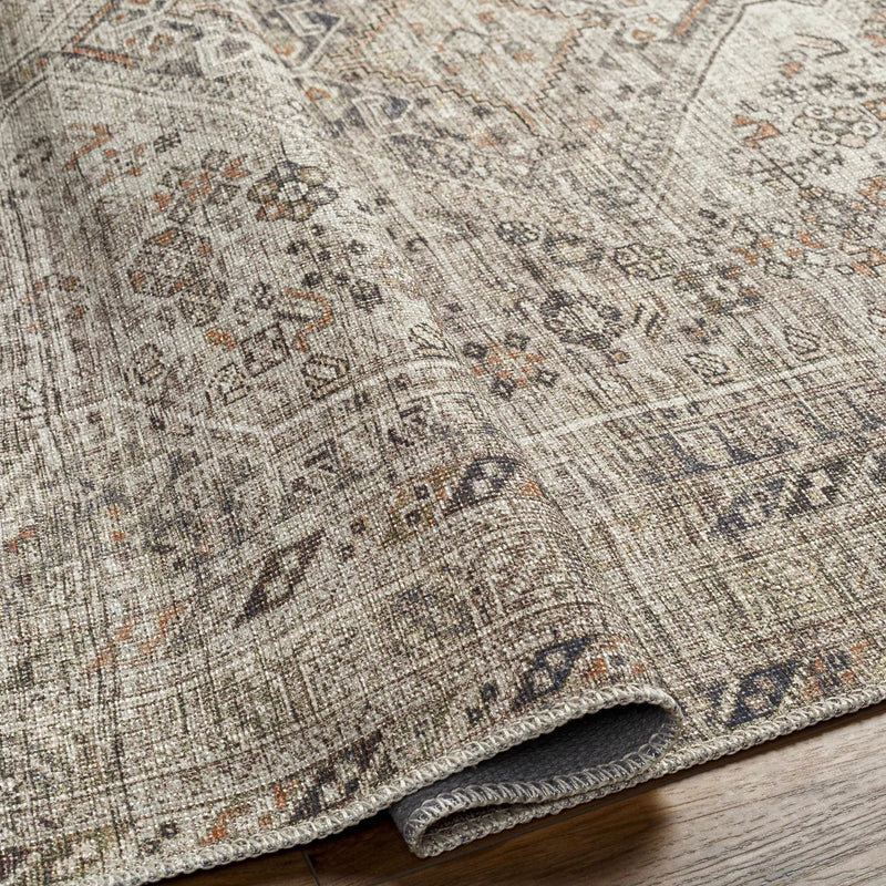 Barny Beige Flat Pile Washable Rug by Boutique Rugs