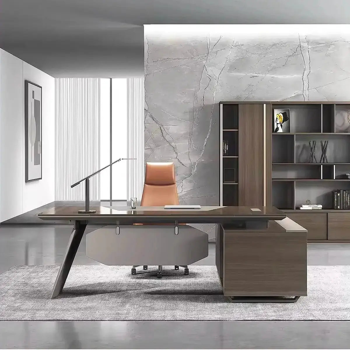 Flynn · Modern L-Shaped Executive Desk by Arc Grove