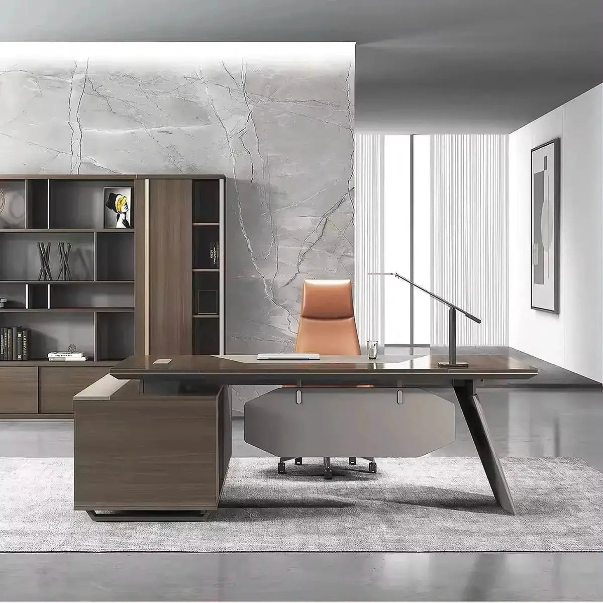 Flynn · Modern L-Shaped Executive Desk by Arc Grove