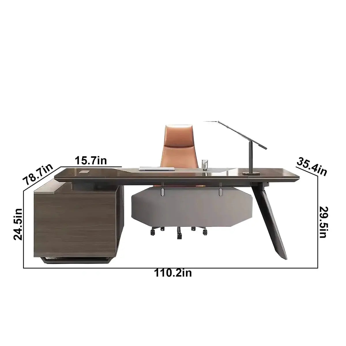 Flynn · Modern L-Shaped Executive Desk by Arc Grove