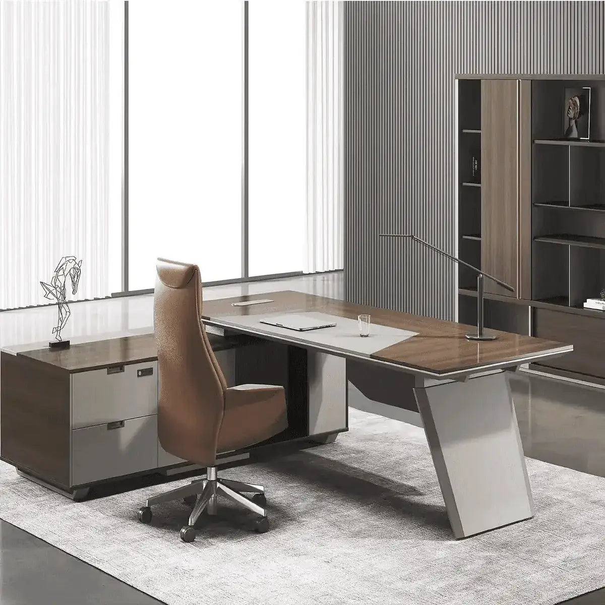 Flynn · Modern L-Shaped Executive Desk by Arc Grove