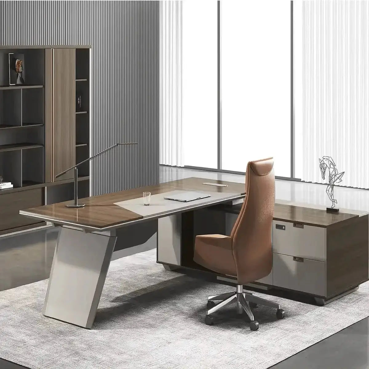 Flynn · Modern L-Shaped Executive Desk by Arc Grove