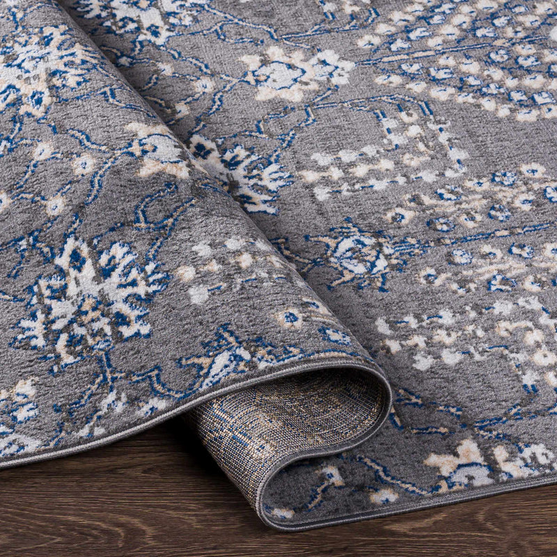 Sapinero Gray Floral Rug - Clearance by Boutique Rugs