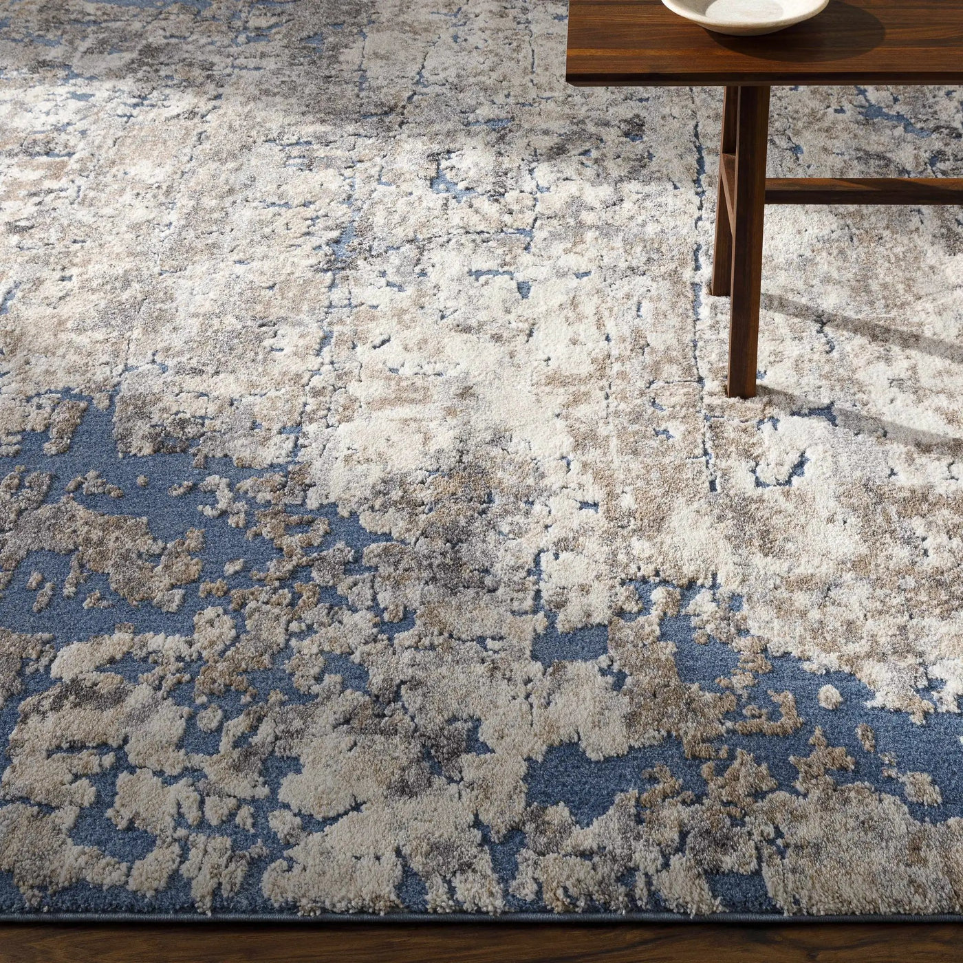 Satsop Rock Pattern Thick Rug by Boutique Rugs