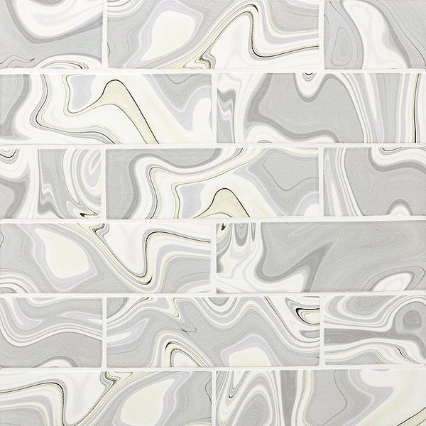 Saturn Glossy Subway Ceramic Tiles 3x9