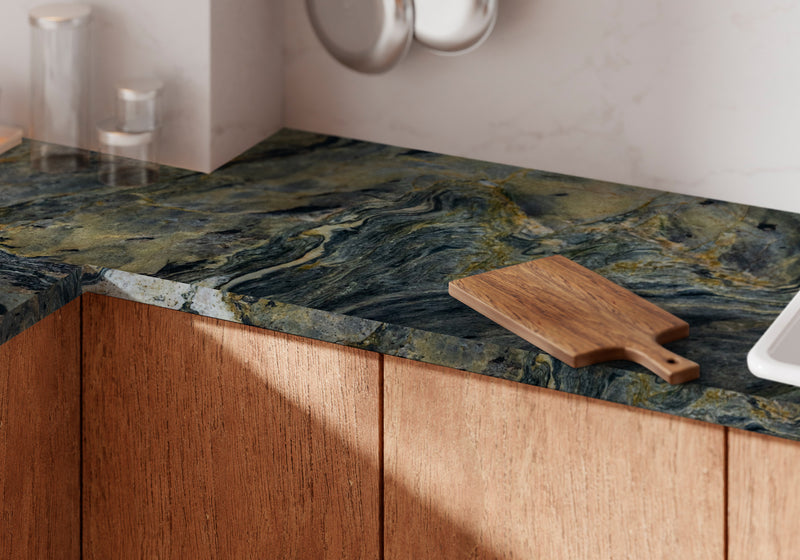 Sauvage Polished Quartzite Slab Random room scene