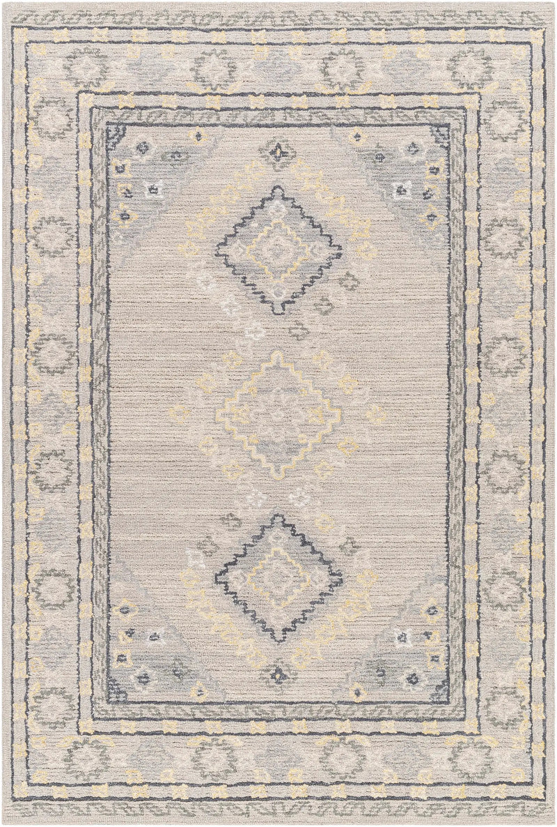 Alena Gray Wool Blend Area Rug - Clearance by Boutique Rugs