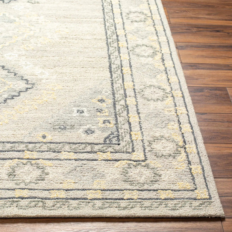 Alena Gray Wool Blend Area Rug - Clearance by Boutique Rugs