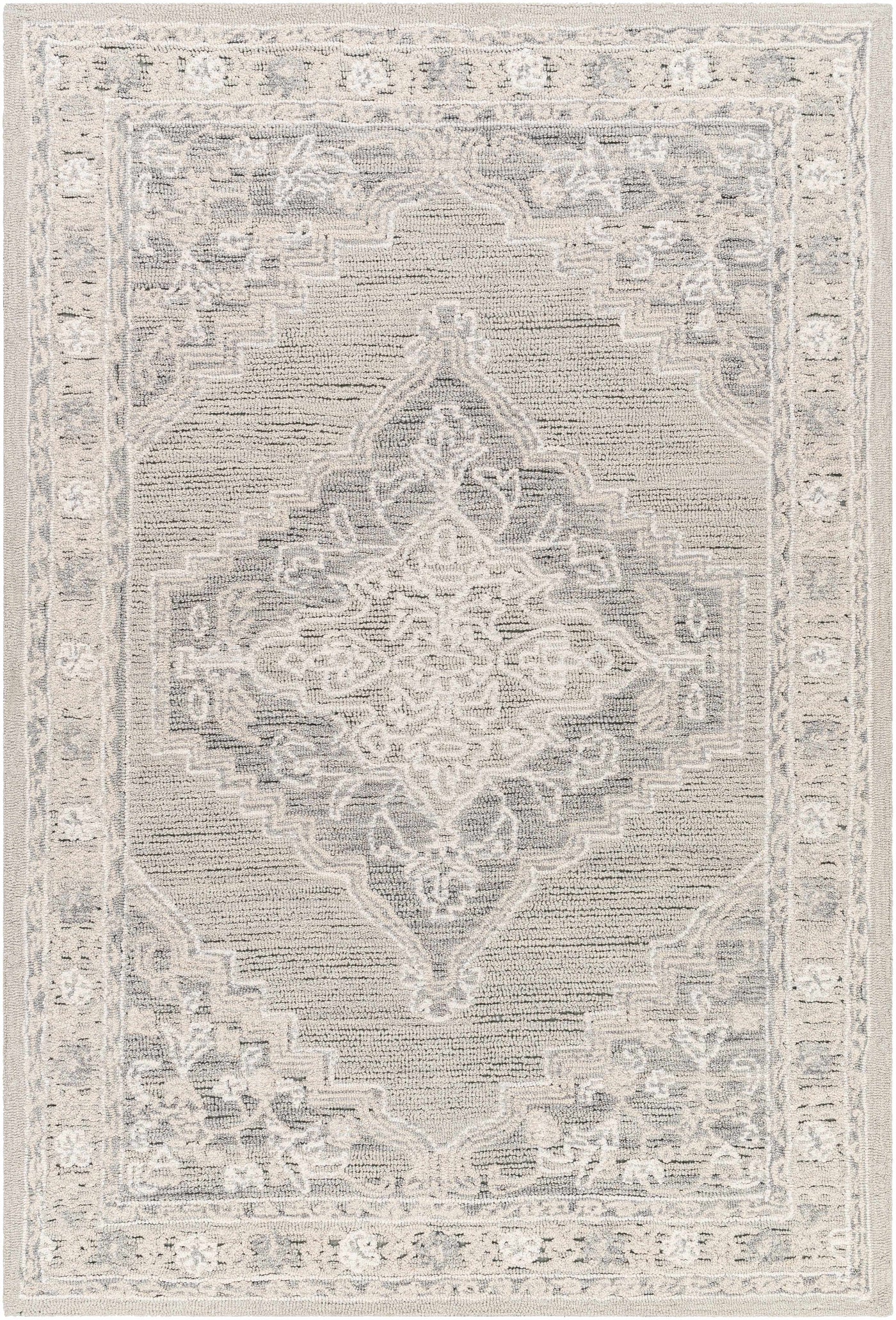 Nani Gray Wool Blend Area Rug - Clearance by Boutique Rugs