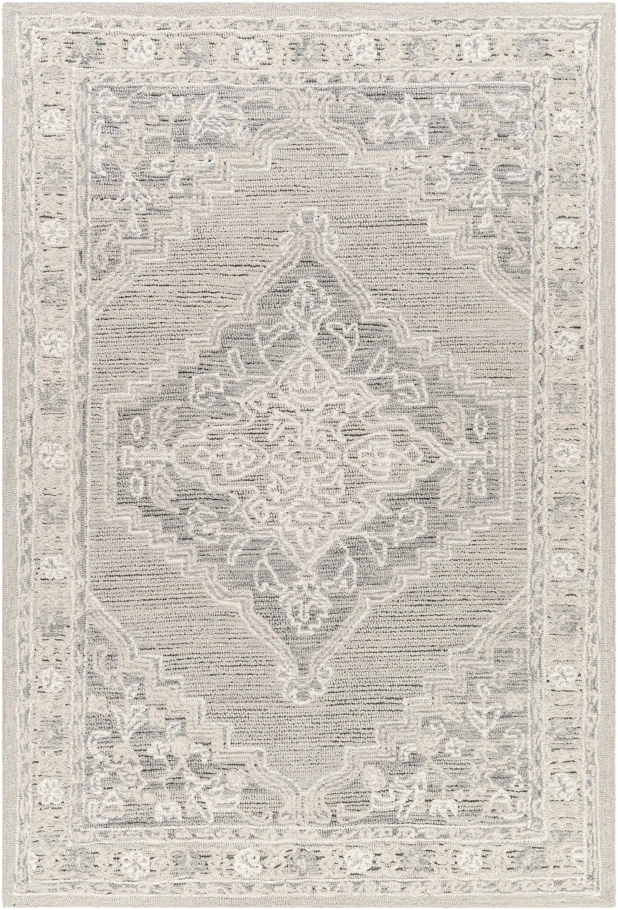 Nani Gray Wool Blend Area Rug - Clearance by Boutique Rugs