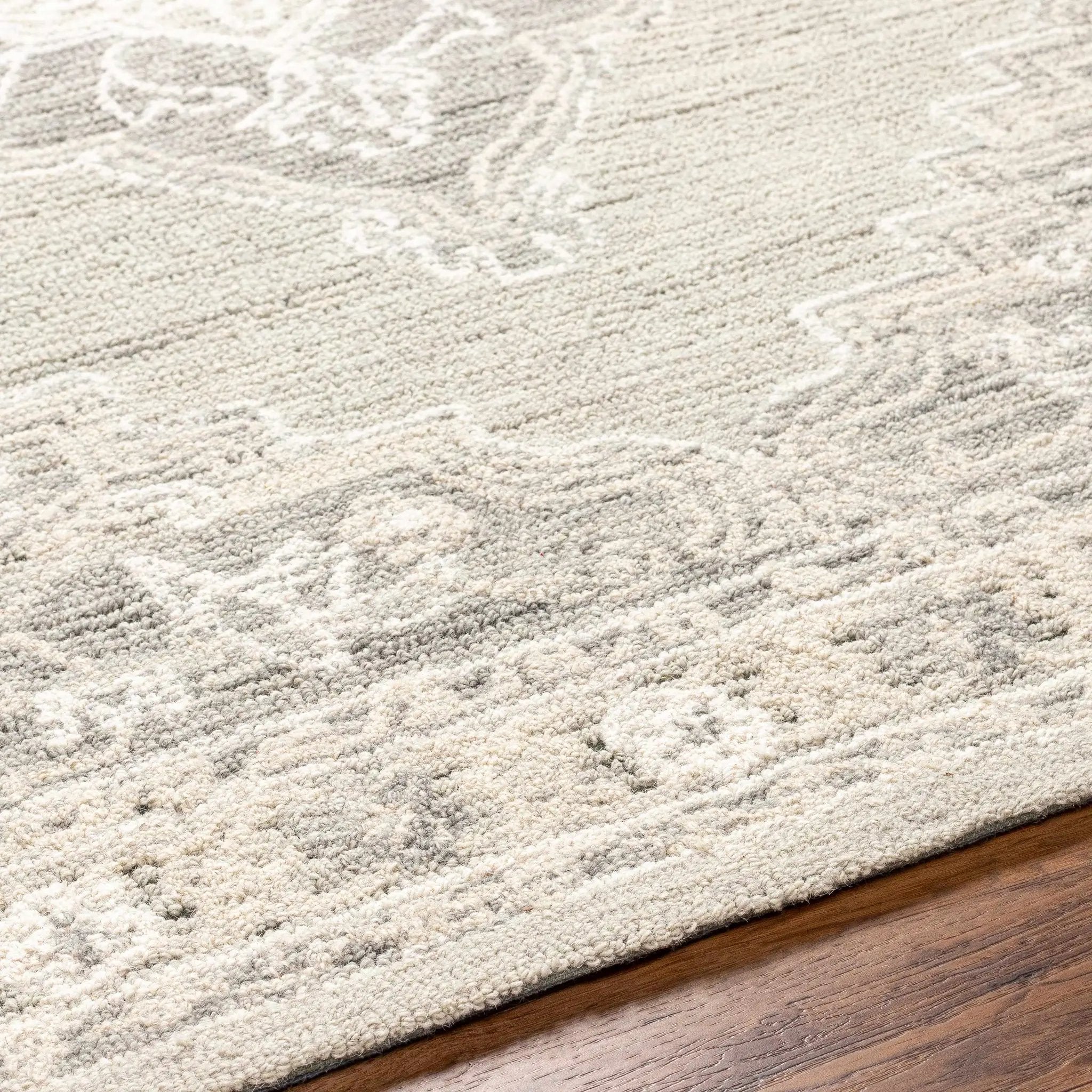 Nani Gray Wool Blend Area Rug - Clearance by Boutique Rugs