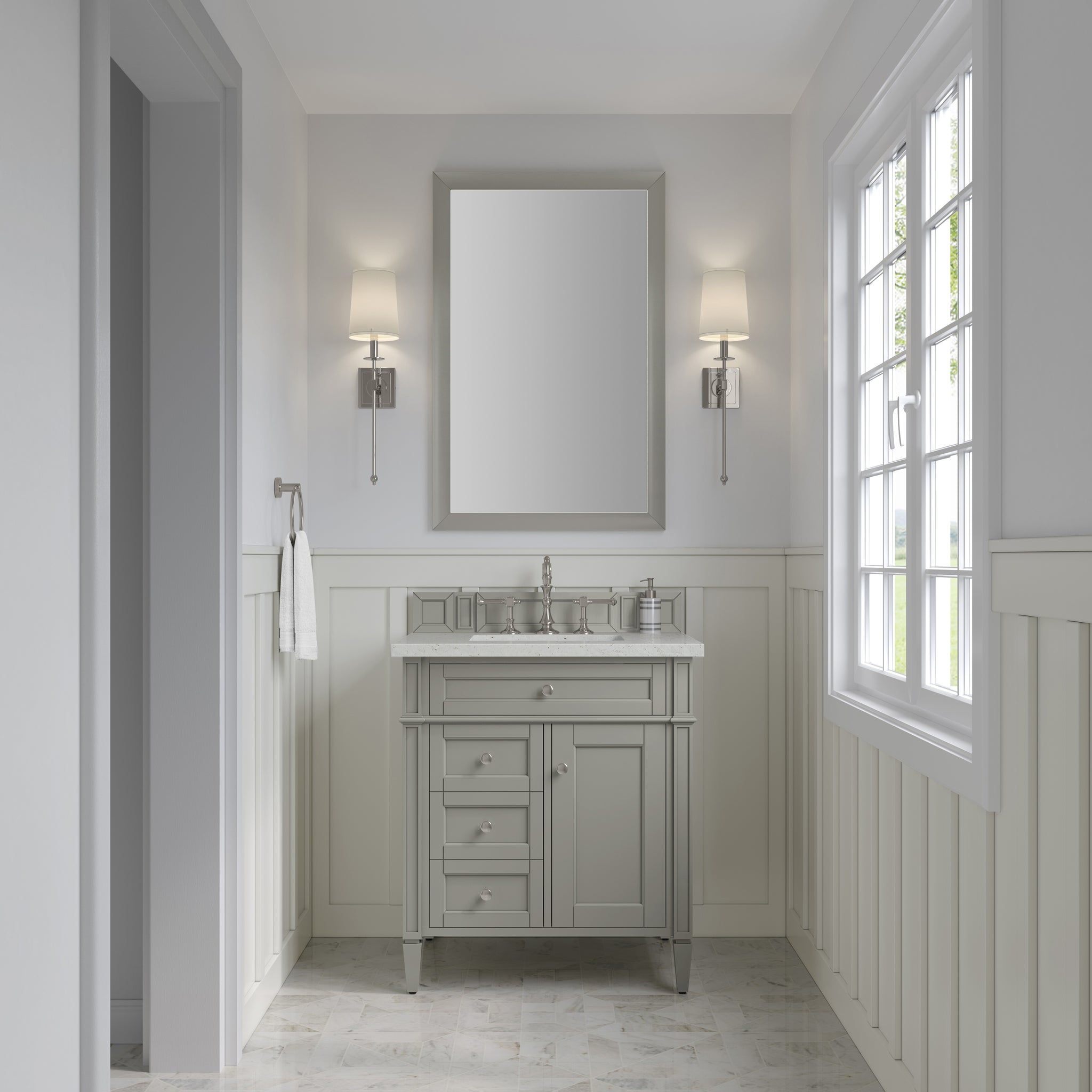 James Martin Brittany 30" Single Bathroom Vanity, Urban Gray by James Martin
