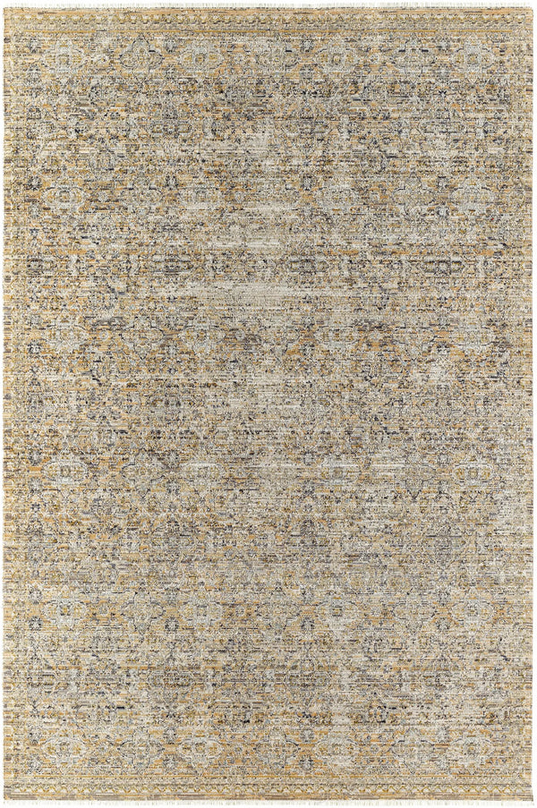 Margaret Beige & Blue Washable Outdoor Rug - Becki Owens x Livabliss - Clearance
