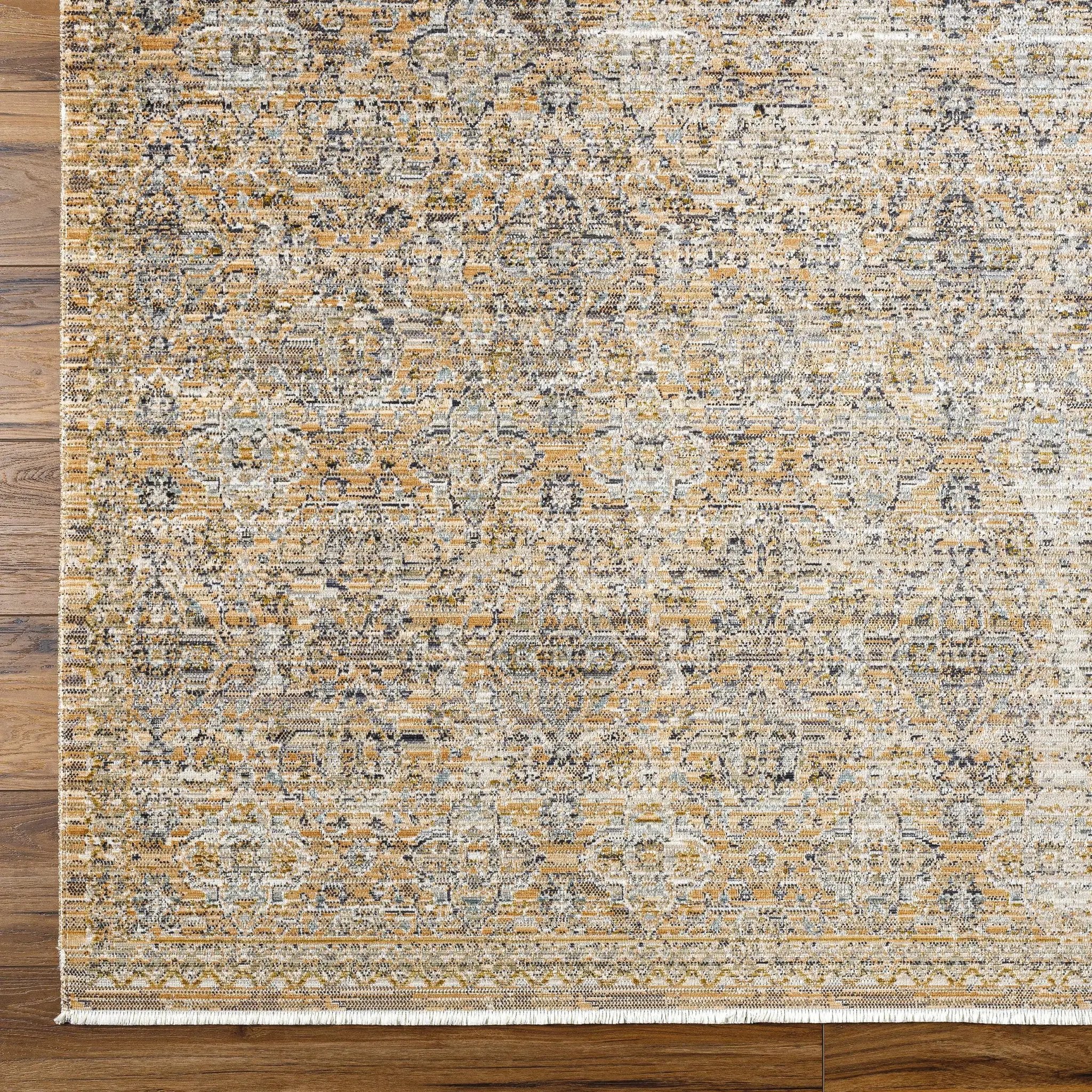Margaret Beige & Blue Washable Outdoor Rug - Becki Owens x Livabliss - Clearance by Boutique Rugs