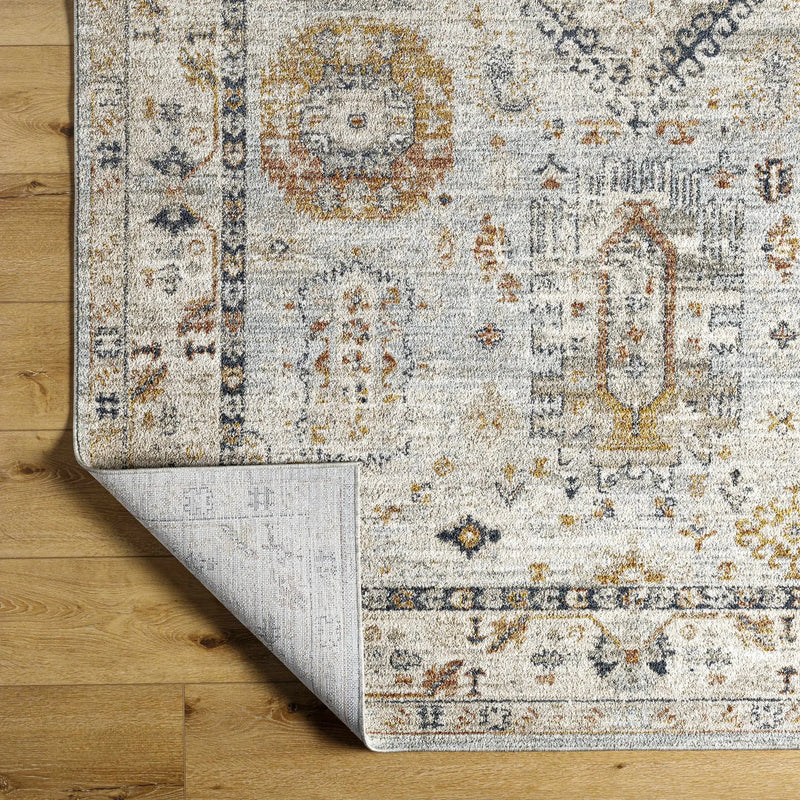 Kamau Cream & Blue Area Rug - Clearance by Boutique Rugs