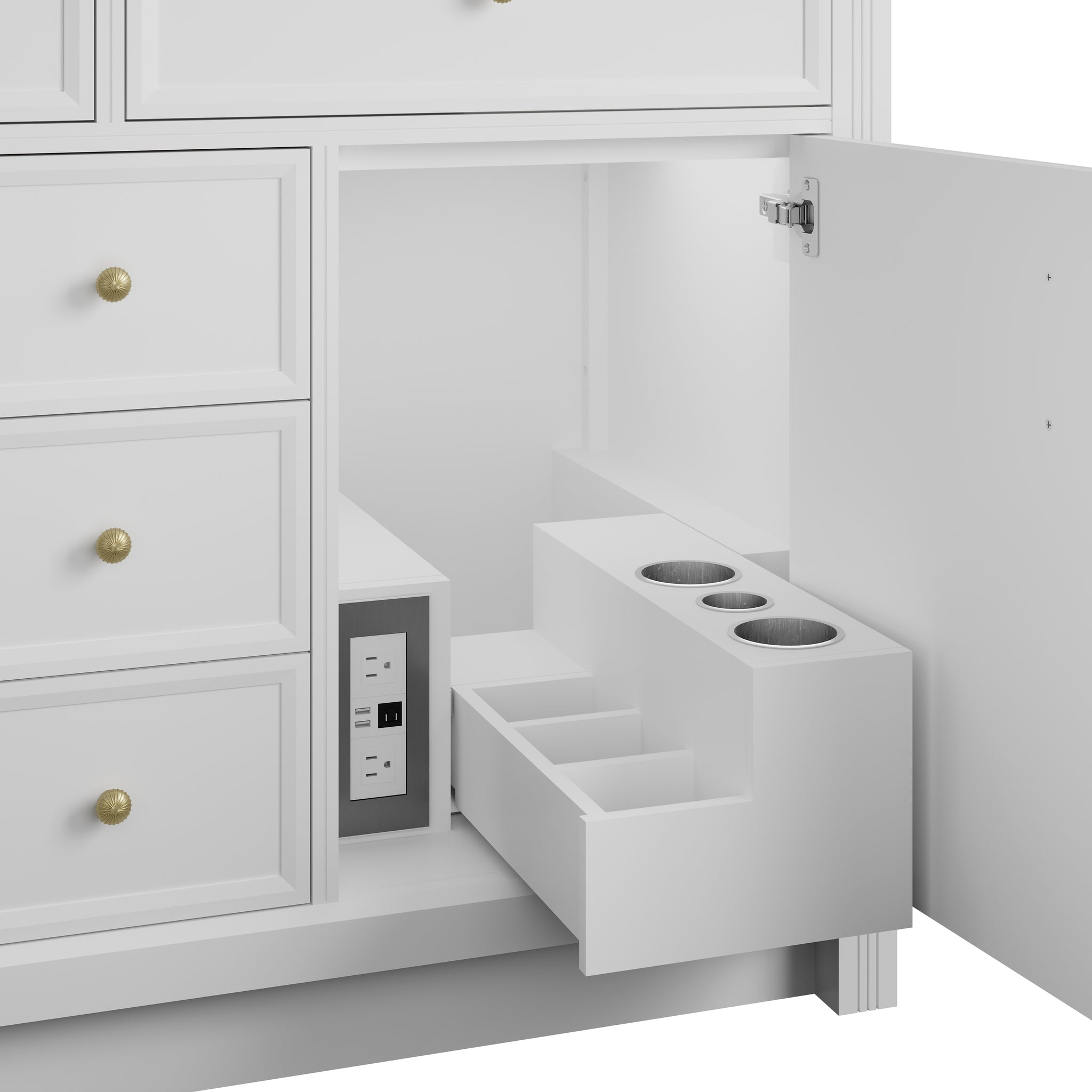 James Martin Bellshire 48" Single Bathroom Vanity, Bright White, view 26