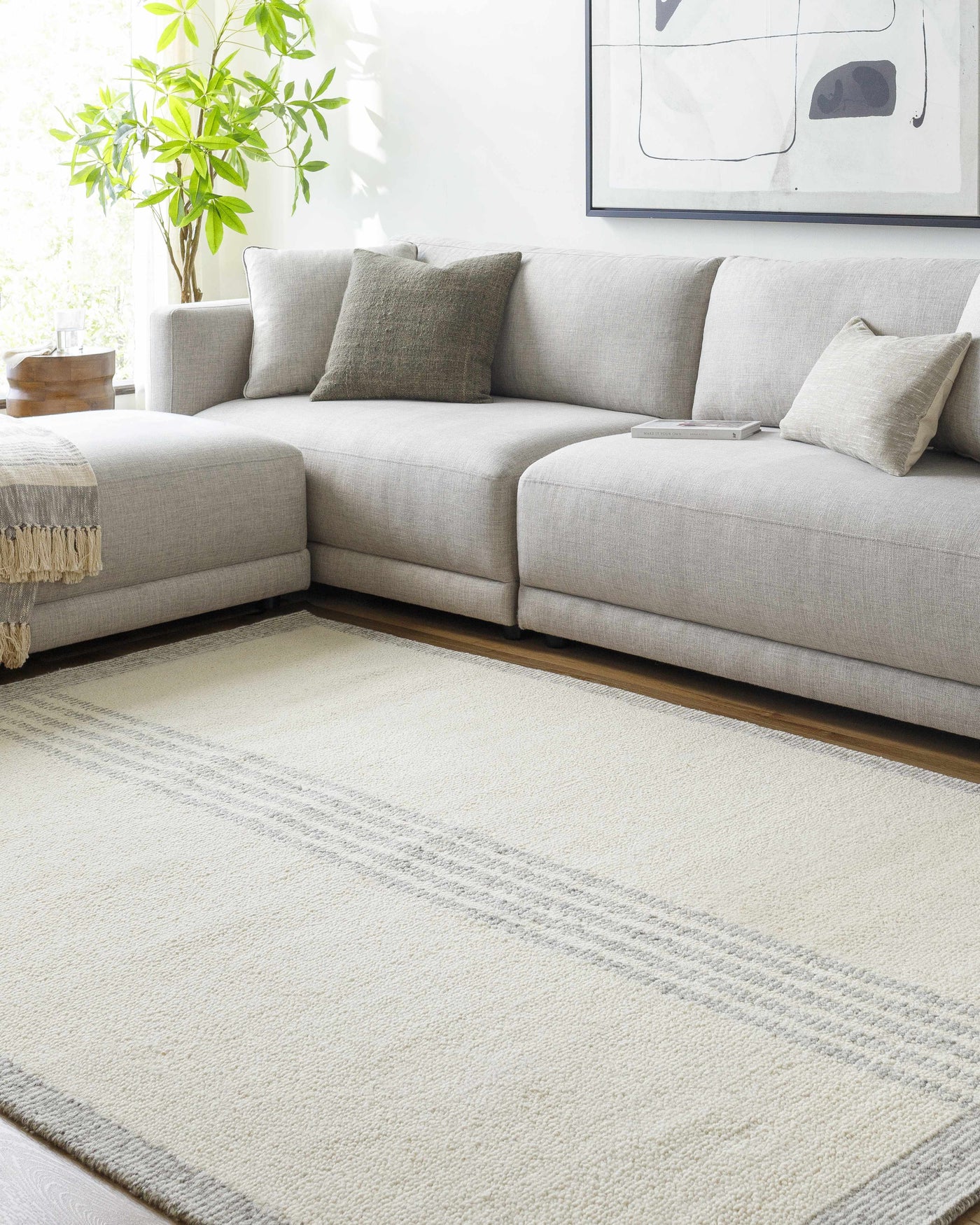 Ande Cream Area Rug - Clearance by Boutique Rugs