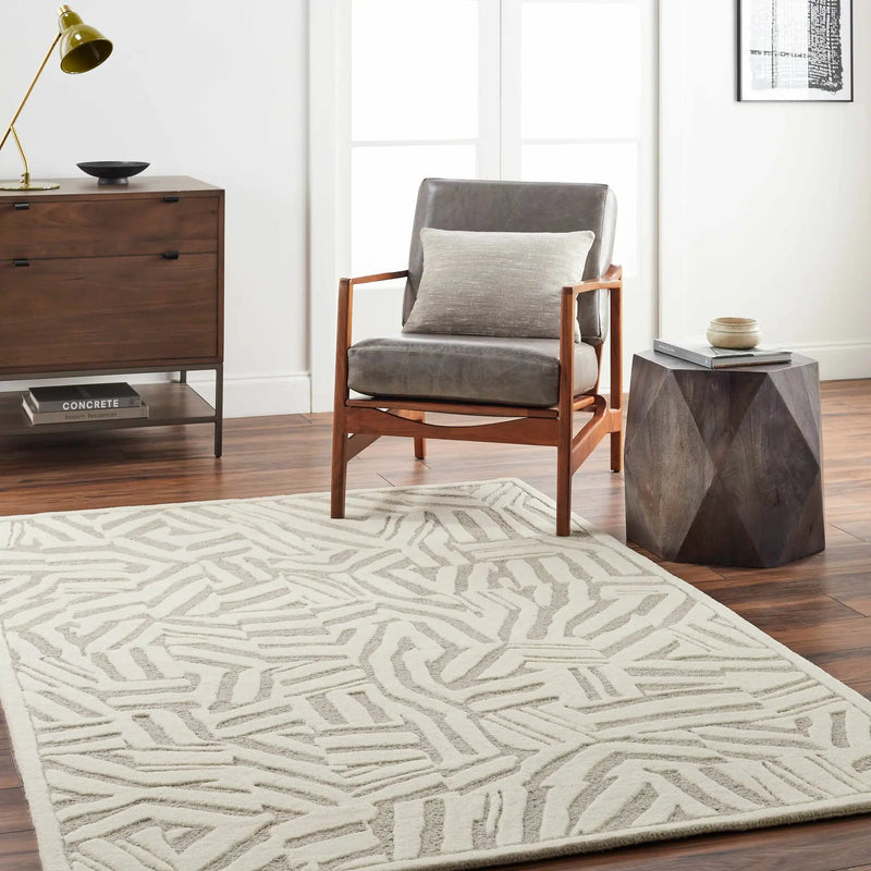 Avian Cream Wool Area Rug - Clearance by Boutique Rugs