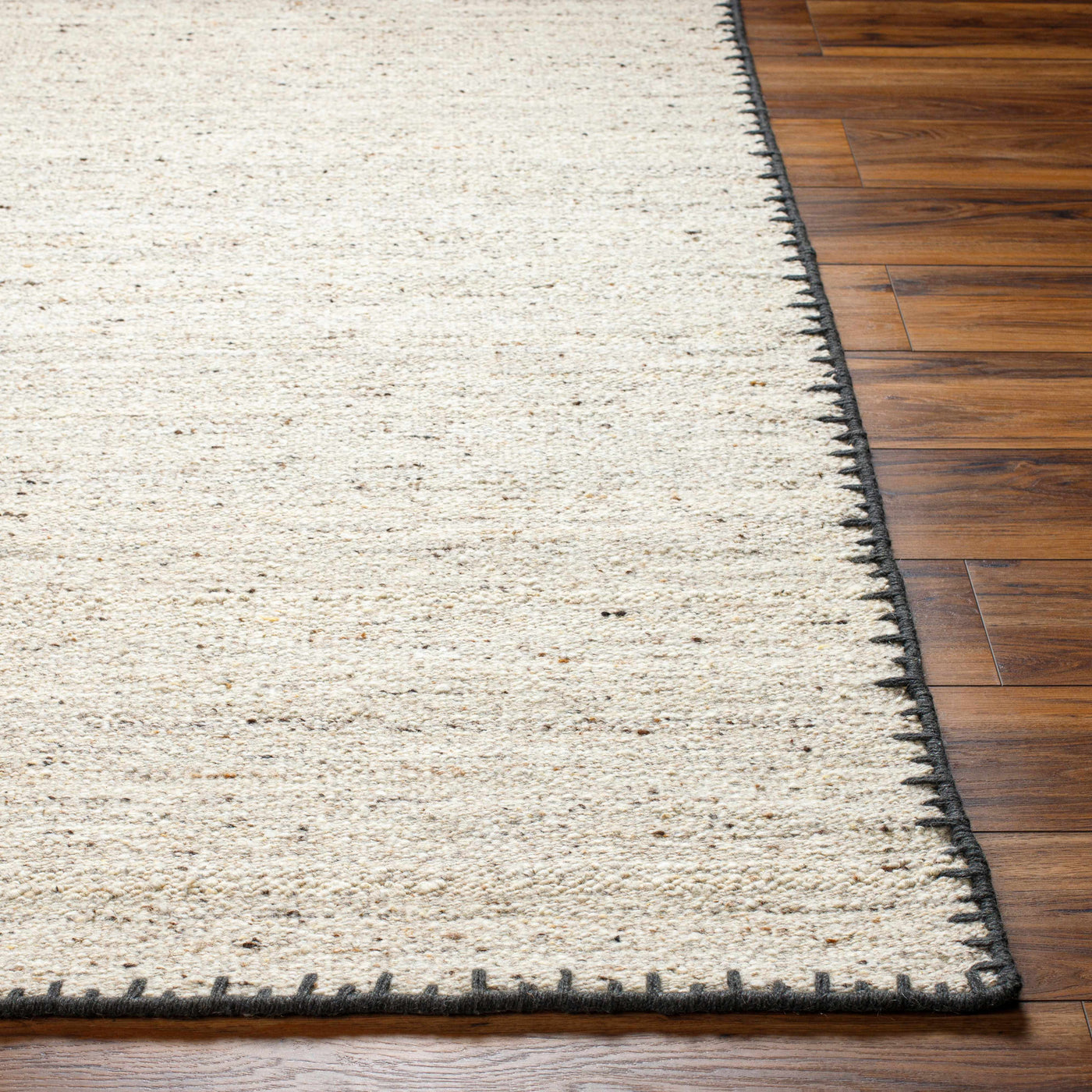 Ayumu Beige Hand Woven Wool Area Rug by Boutique Rugs