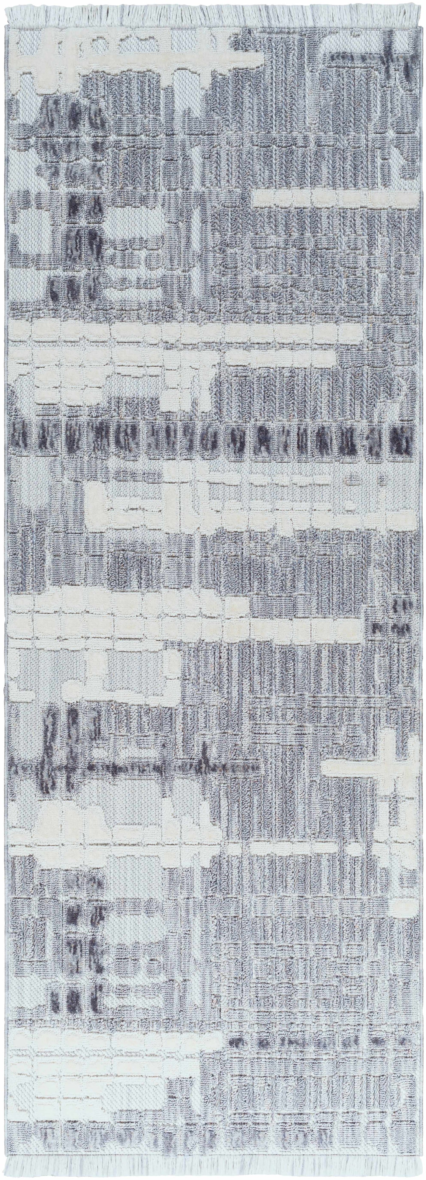 Bodhi Textured Saxony Rug with Fringes - Clearance by Boutique Rugs